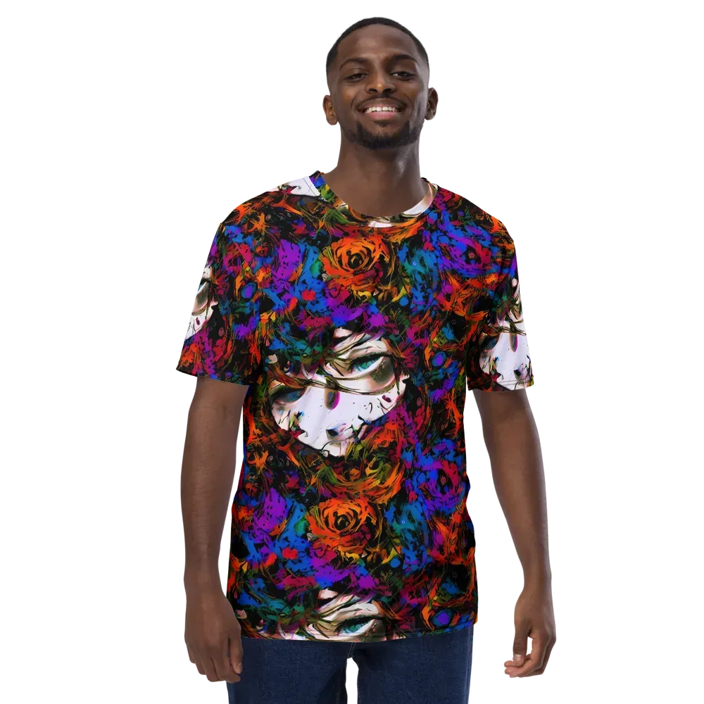 Sultry Smoke on Men's Crew Neck T-Shirt — Front
