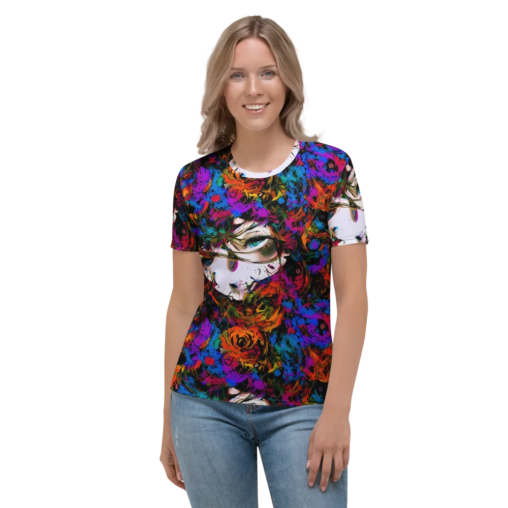 Sultry Smoke on Women's Crew Neck T-Shirt — Front