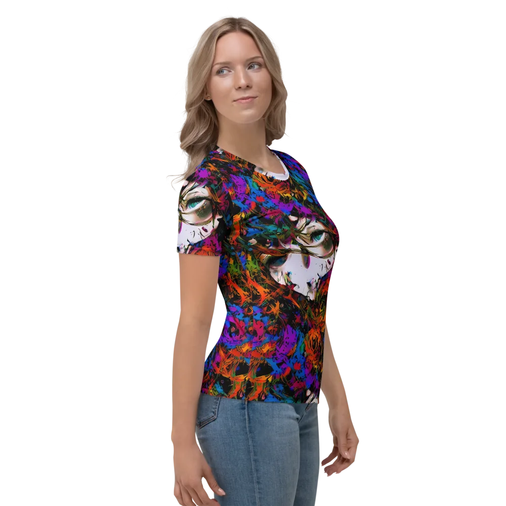 Sultry Smoke on Women's Crew Neck T-Shirt — Right
