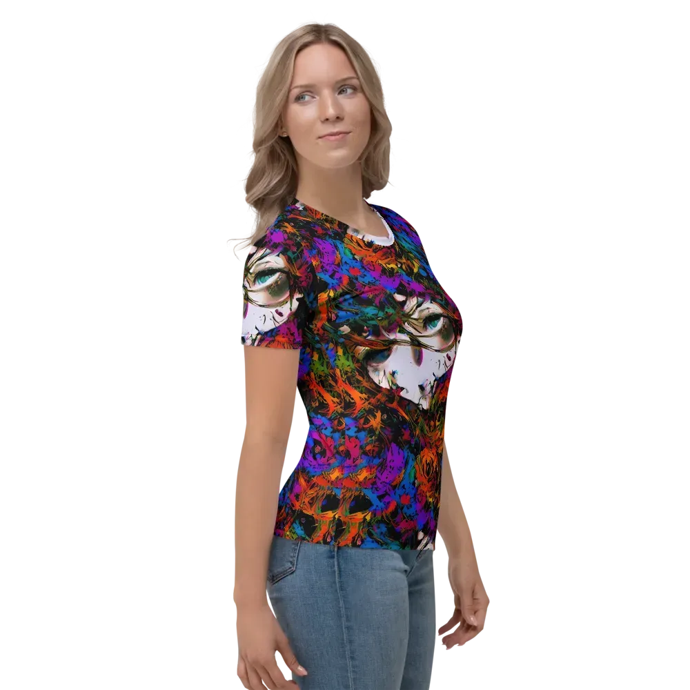 Sultry Smoke on Women's Crew Neck T-Shirt — Right