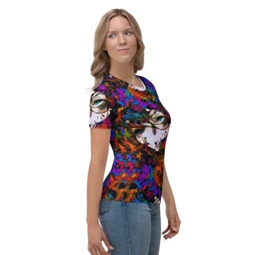 Sultry Smoke on a Women's Crew Neck T-Shirt