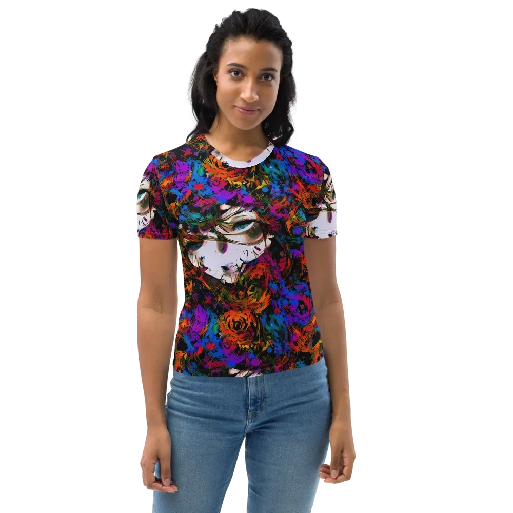 Sultry Smoke on Women's Crew Neck T-Shirt — Front