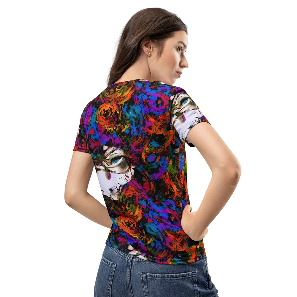 Sultry Smoke on Women's Crew Neck T-Shirt — Back