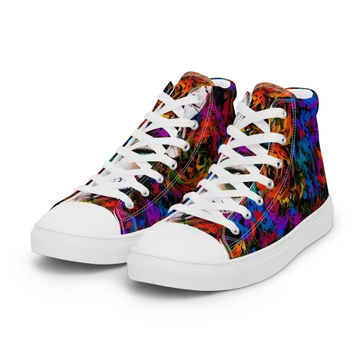 Sultry Smoke on a Women's High Top Canvas Shoes