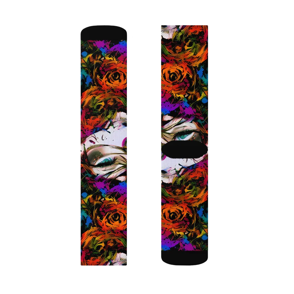Sultry Smoke on Socks — Right Sock