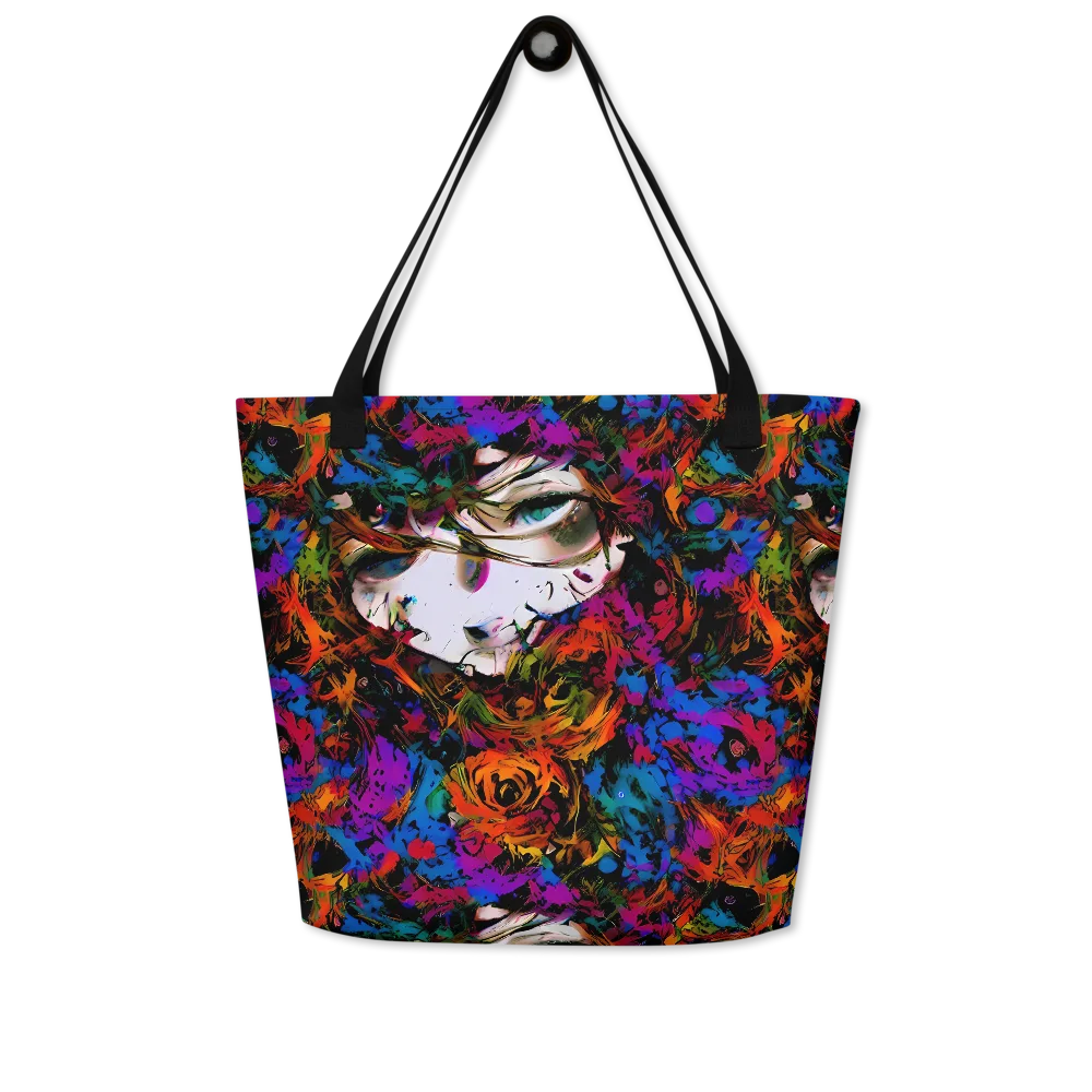 Sultry Smoke on Large Tote Bag W/ Pocket — Front