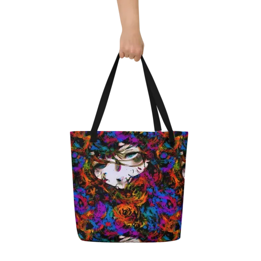 Sultry Smoke on a Large Tote Bag W/ Pocket