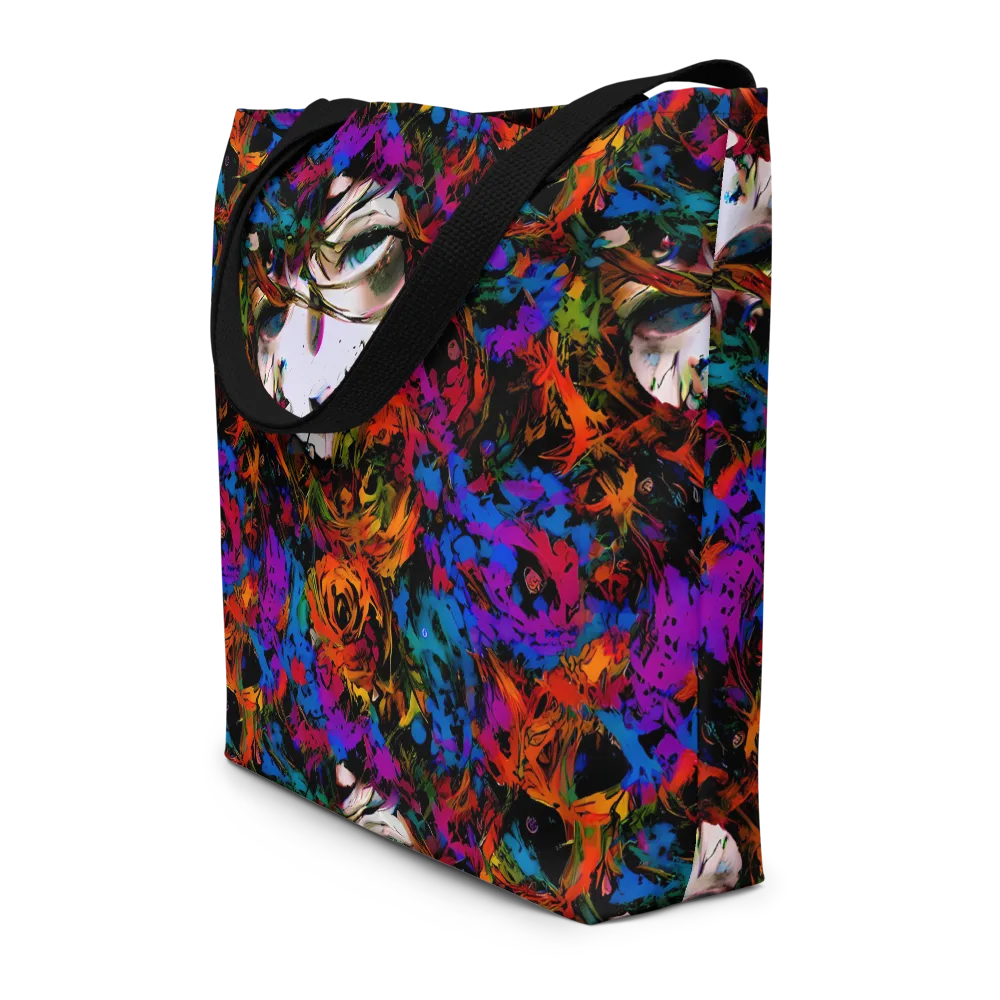 Sultry Smoke on Large Tote Bag W/ Pocket — Front