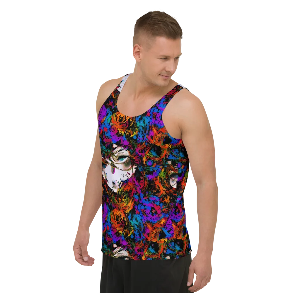Sultry Smoke on Men's Tank Top — Left Front