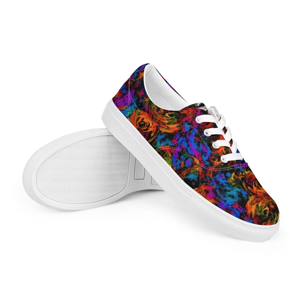Sultry Smoke on Men's Lace-Up Canvas Shoes — Right Front