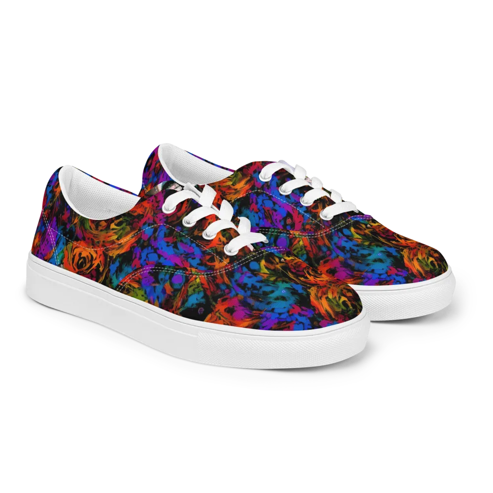 Sultry Smoke on Men's Lace-Up Canvas Shoes — Right Front