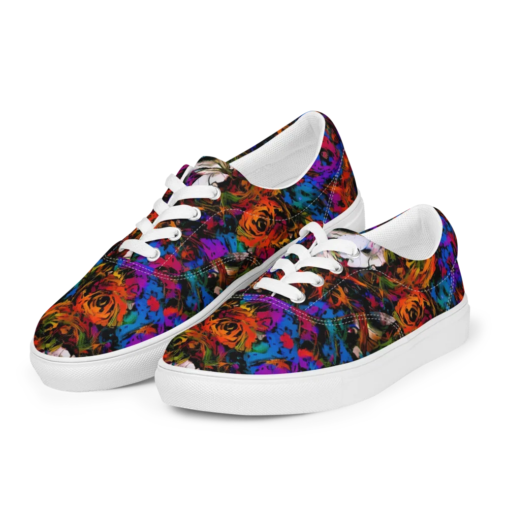 Sultry Smoke on Men's Lace-Up Canvas Shoes — Left Front