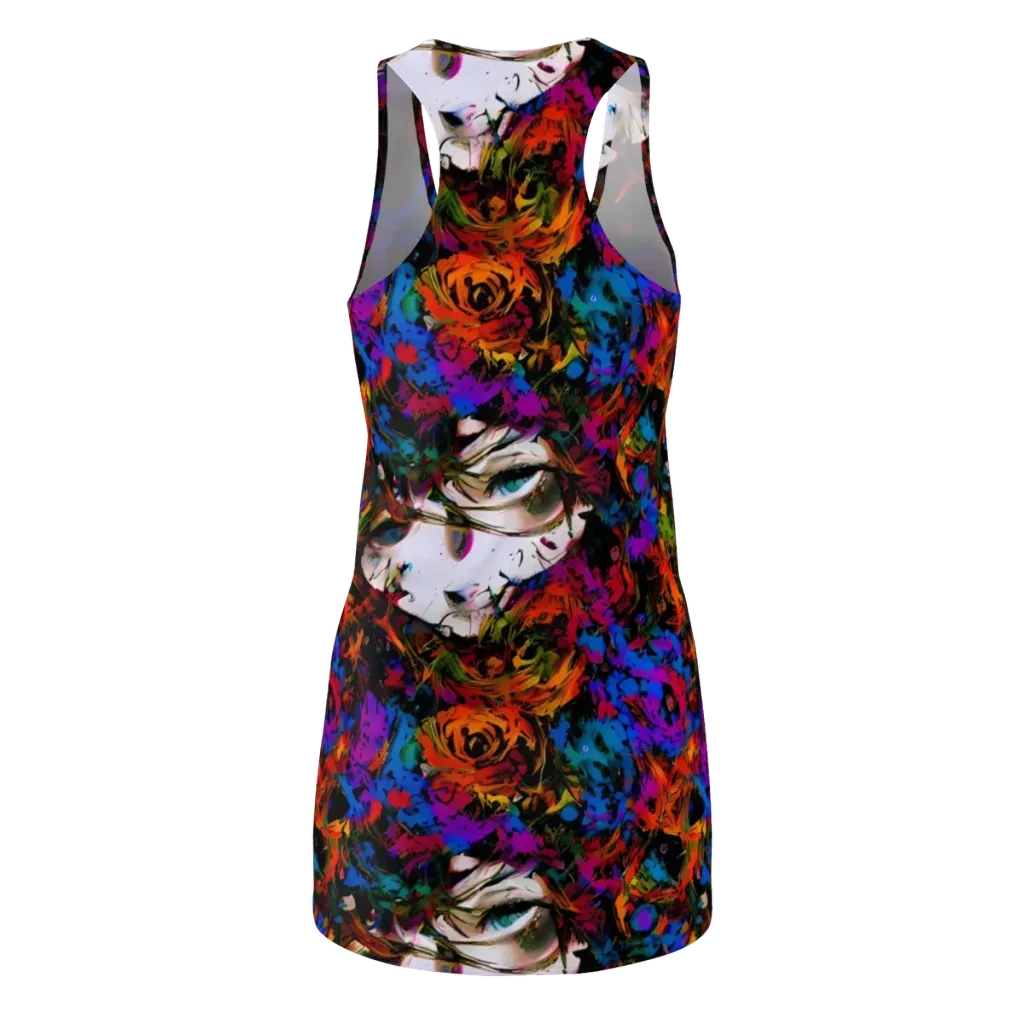 Sultry Smoke on Racerback Dress — Back