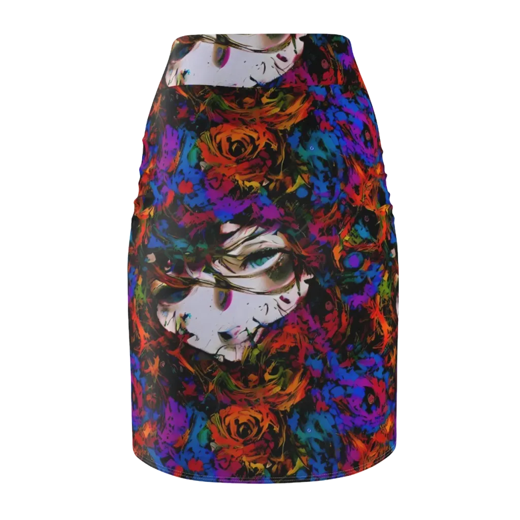 Sultry Smoke on Pencil Skirt — Back