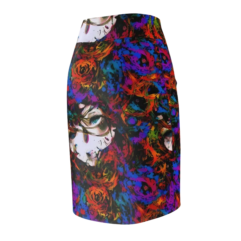 Sultry Smoke on Pencil Skirt — Back Side