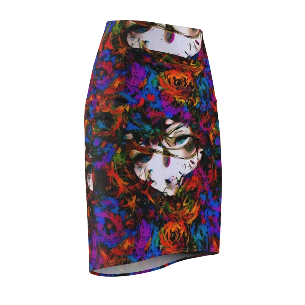 Sultry Smoke on Pencil Skirt — Front Side