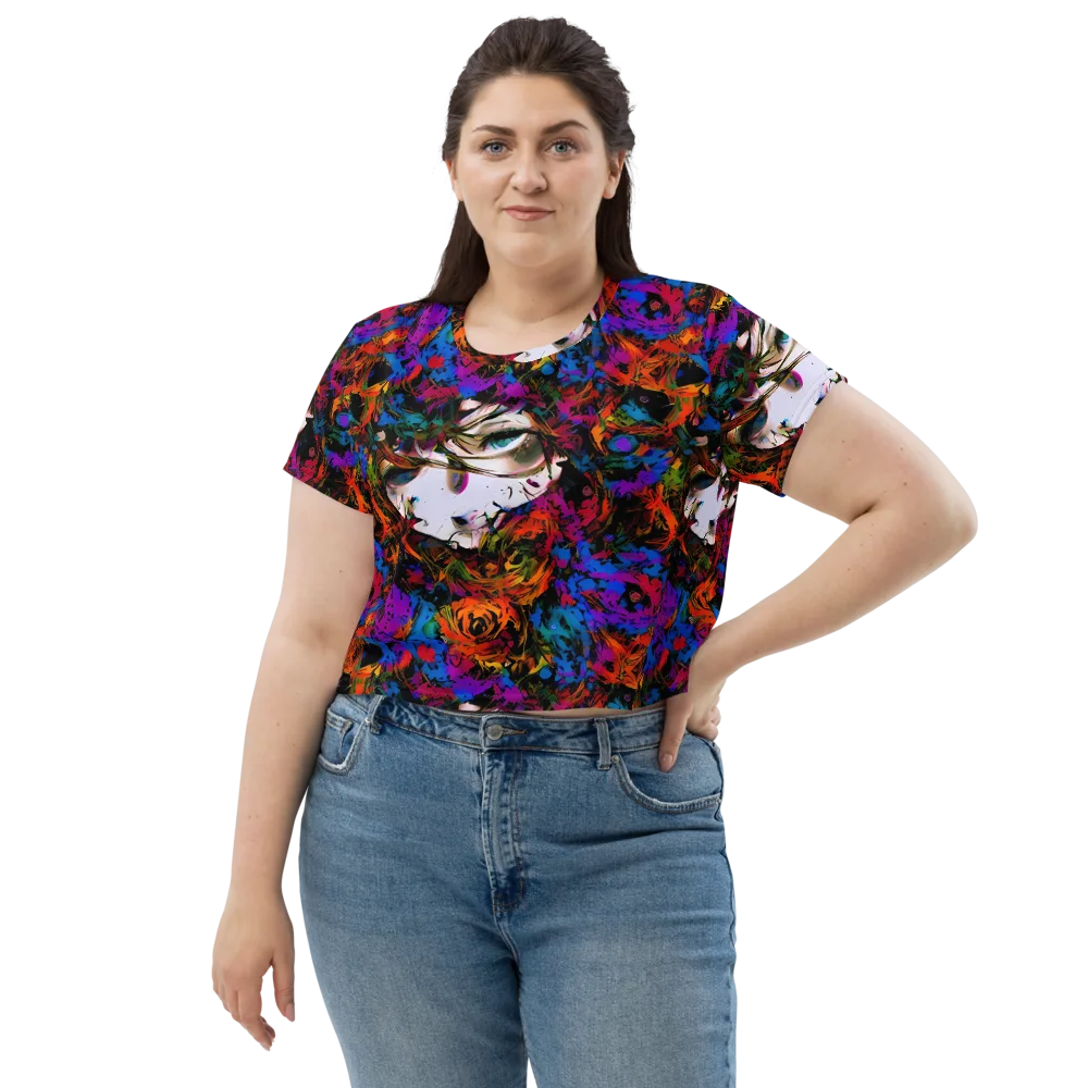 Sultry Smoke on Crop Tee — Front