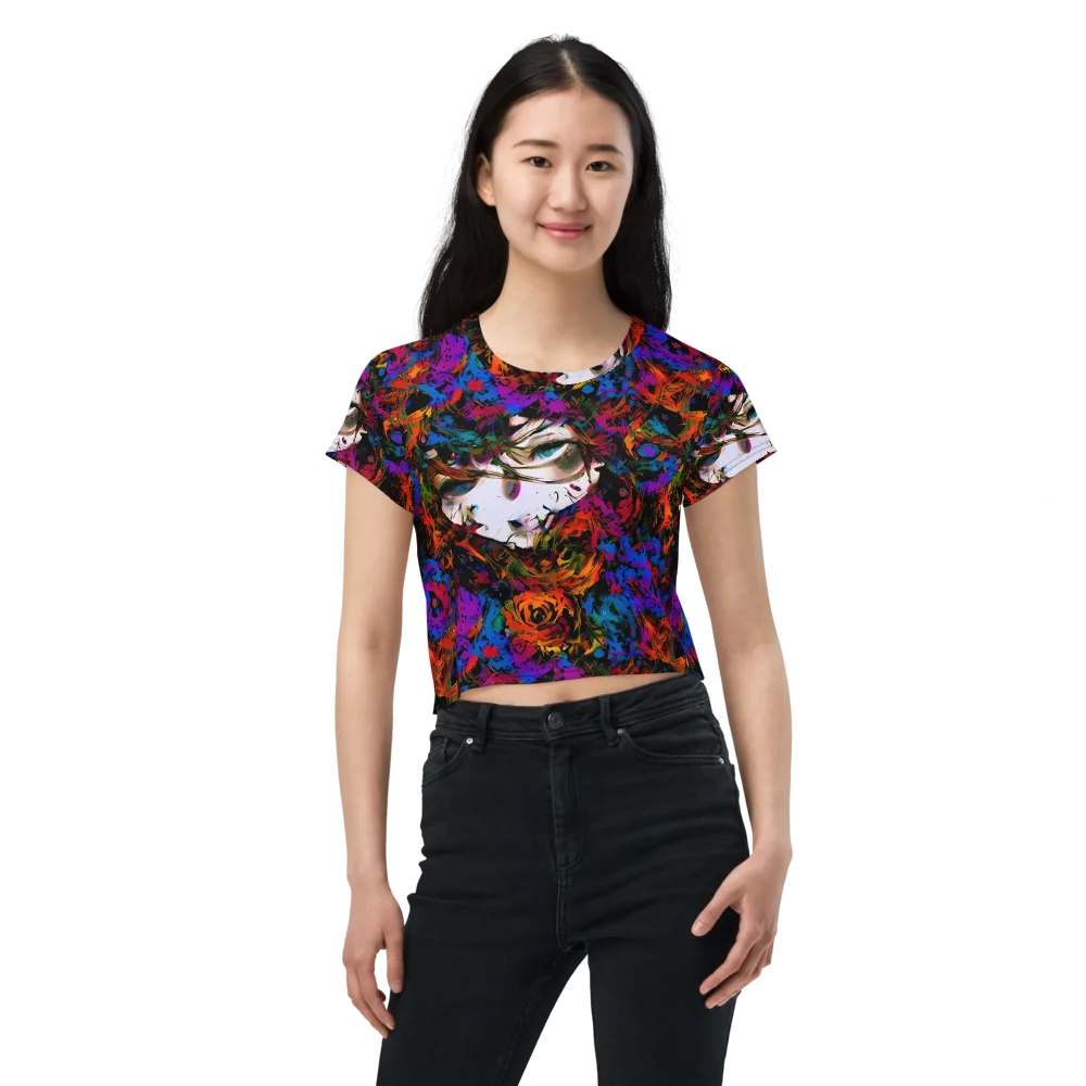 Sultry Smoke on Crop Tee — Front