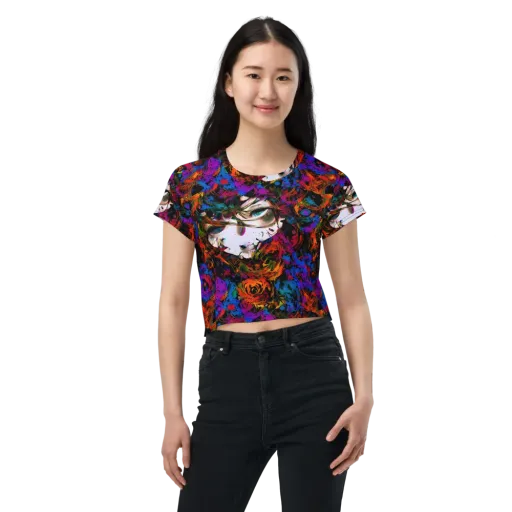 Sultry Smoke on a Crop Tee