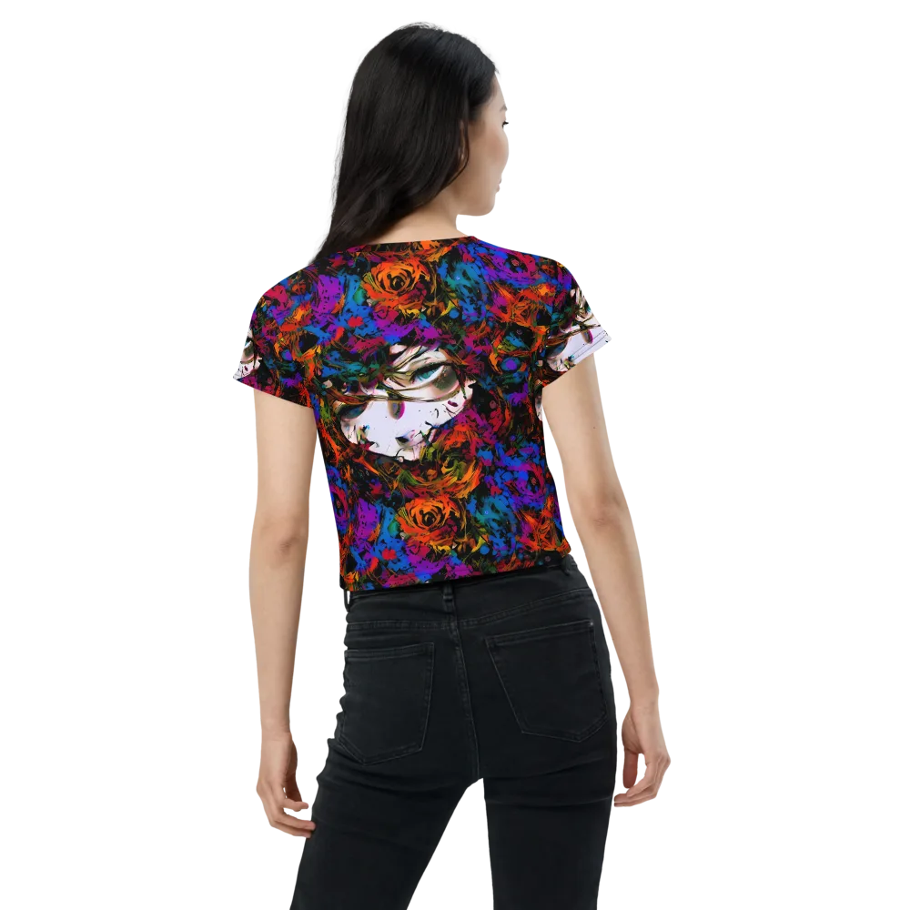 Sultry Smoke on Crop Tee — Back