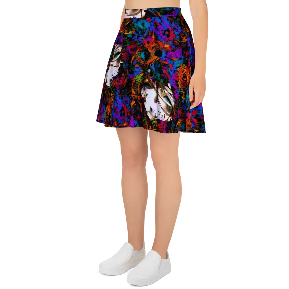 Sultry Smoke on Skater Skirt — Left