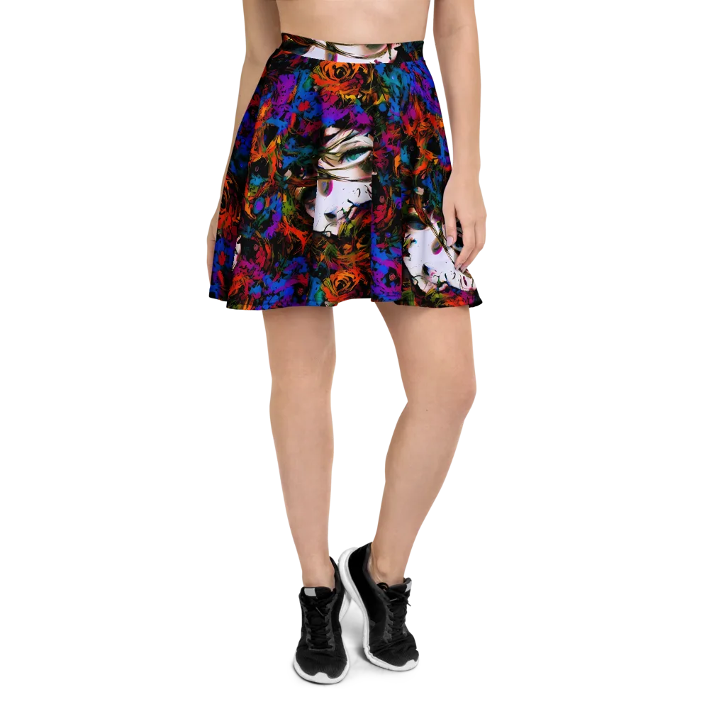 Sultry Smoke on Skater Skirt — Front