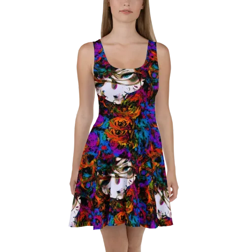 Sultry Smoke on a Skater Dress