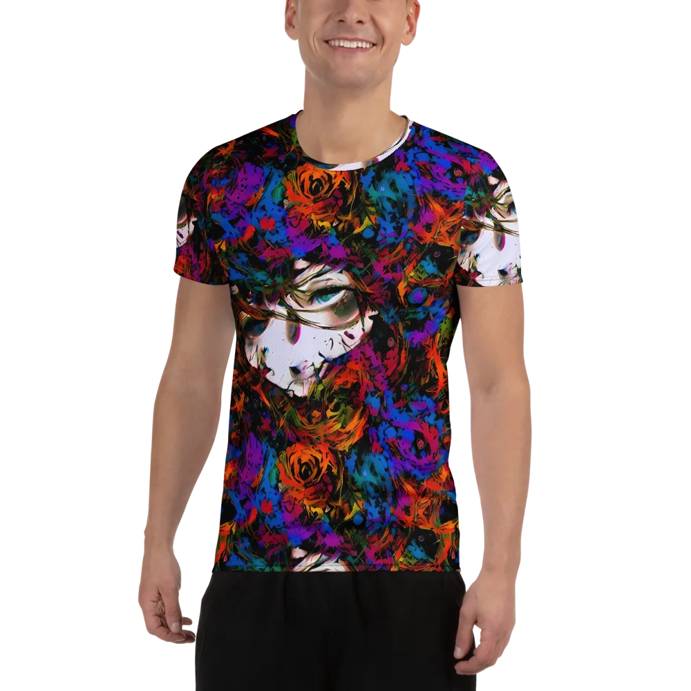 Sultry Smoke on Men's Athletic T-Shirt — Front
