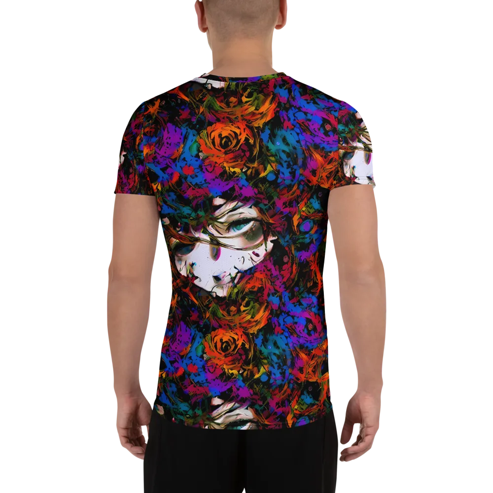 Sultry Smoke on Men's Athletic T-Shirt — Back