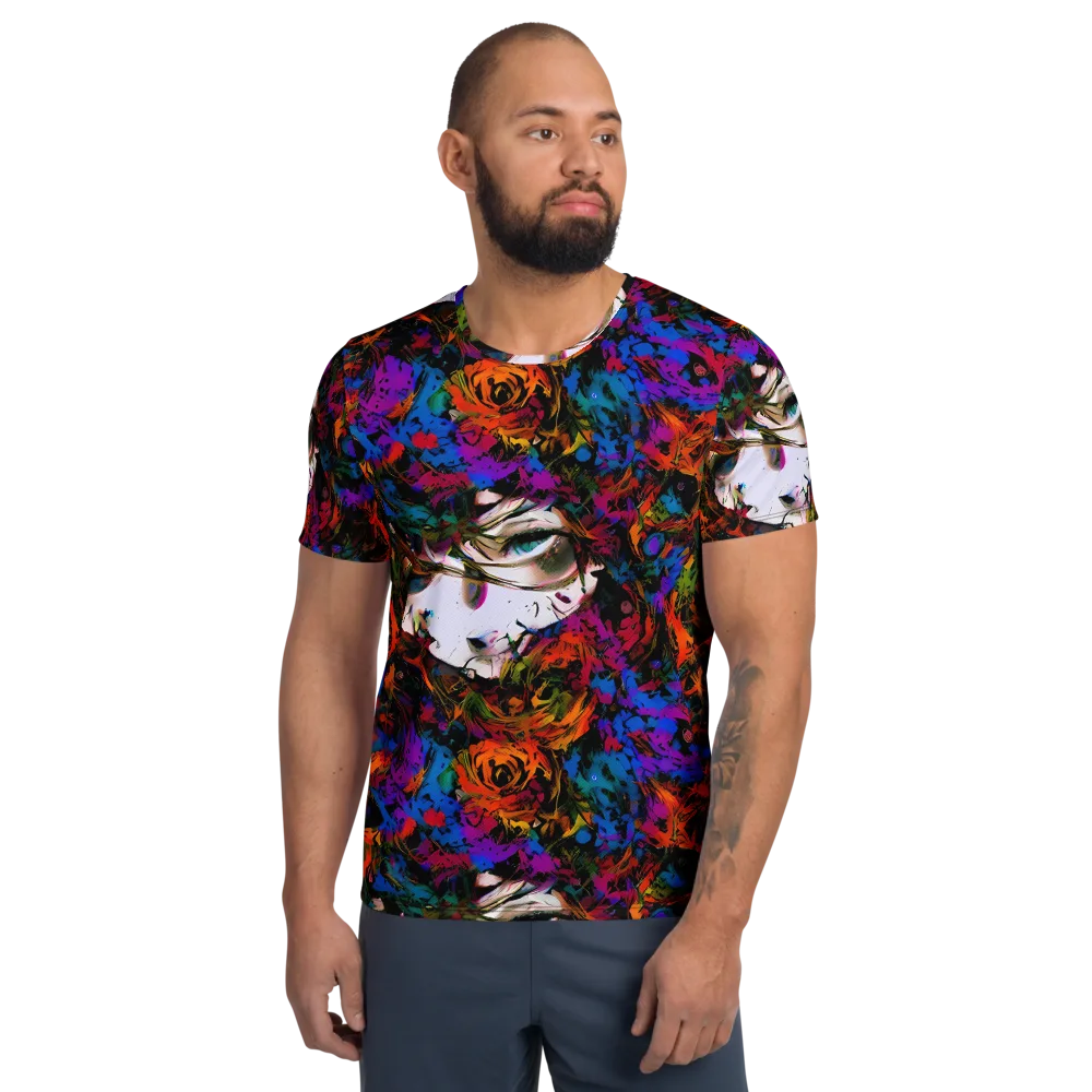 Sultry Smoke on Men's Athletic T-Shirt — Front