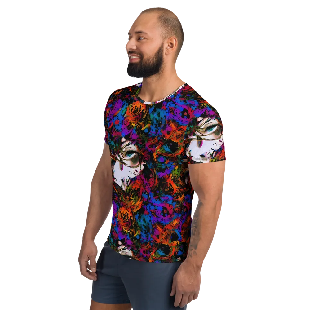 Sultry Smoke on Men's Athletic T-Shirt — Left