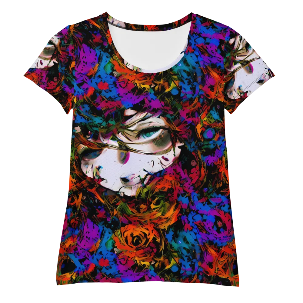 Sultry Smoke on Women's Athletic T-Shirt — Front