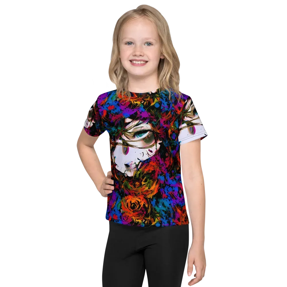 Sultry Smoke on Kids Crew Neck T-Shirt — Front