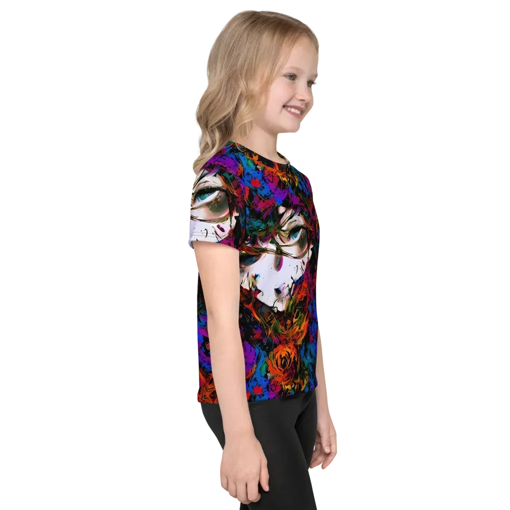 Sultry Smoke on Kids Crew Neck T-Shirt — Right