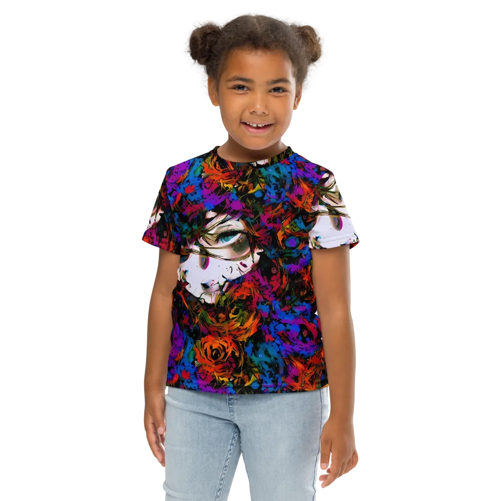 Sultry Smoke on Kids Crew Neck T-Shirt — Front