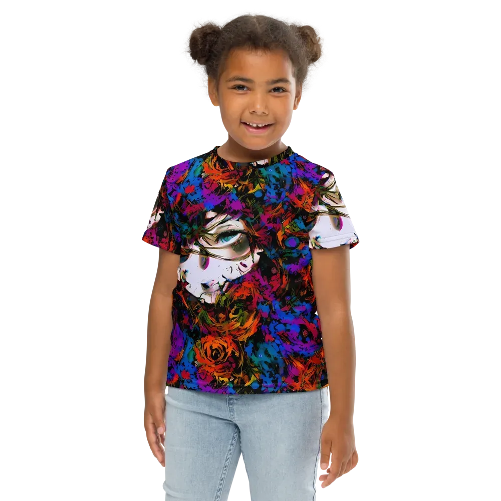Sultry Smoke on Kids Crew Neck T-Shirt — Front