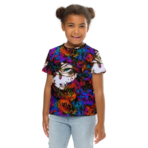 Sultry Smoke on a Kids Crew Neck T-Shirt