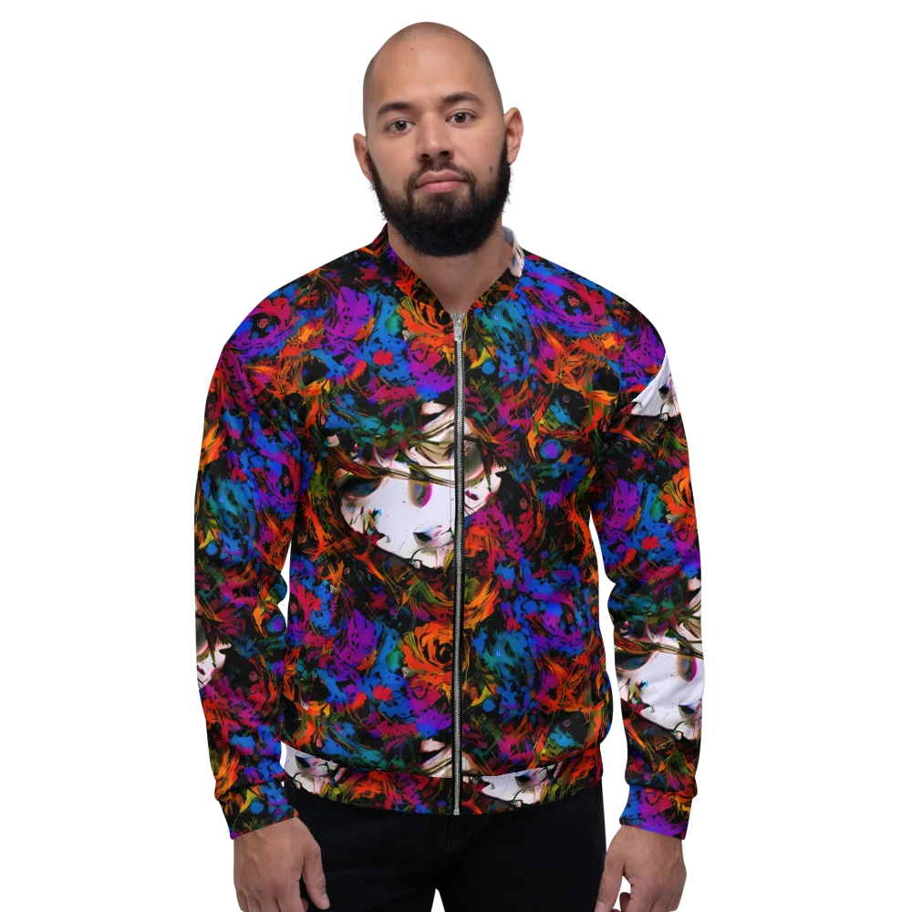 Sultry Smoke on Bomber Jacket — Front