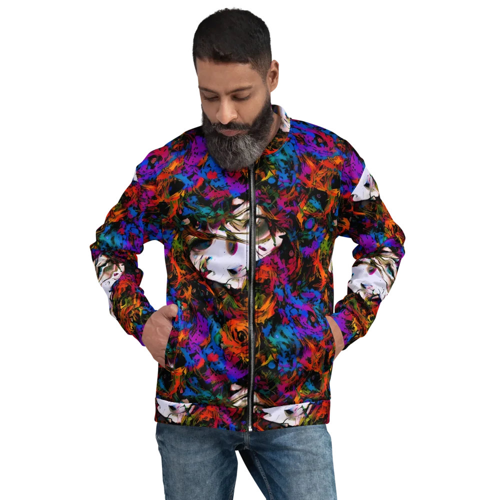 Sultry Smoke on Bomber Jacket — Front
