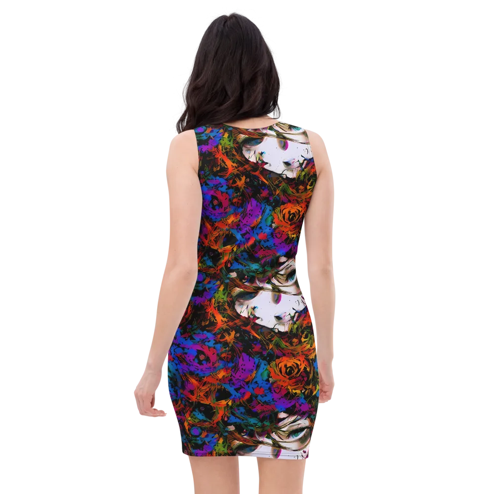 Sultry Smoke on Bodycon Dress — Back
