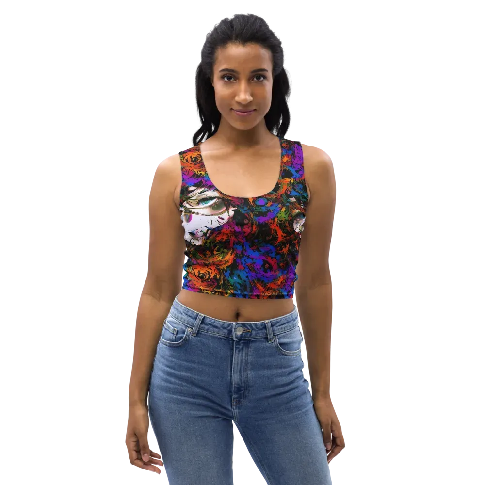Sultry Smoke on Crop Top — Front