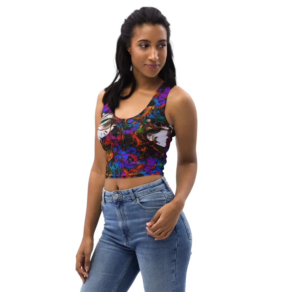 Sultry Smoke on Crop Top — Left Front