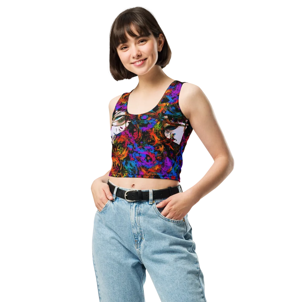 Sultry Smoke on Crop Top — Front