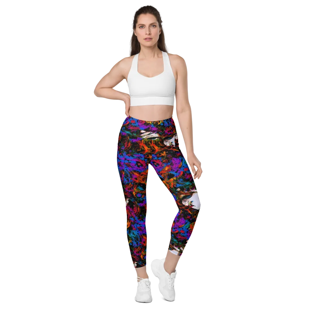 Sultry Smoke on Leggings with Pockets — Front