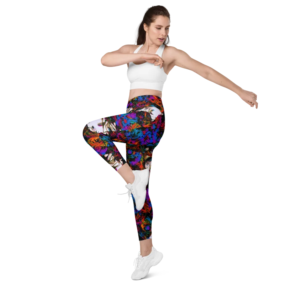 Sultry Smoke on Leggings with Pockets — Left Front