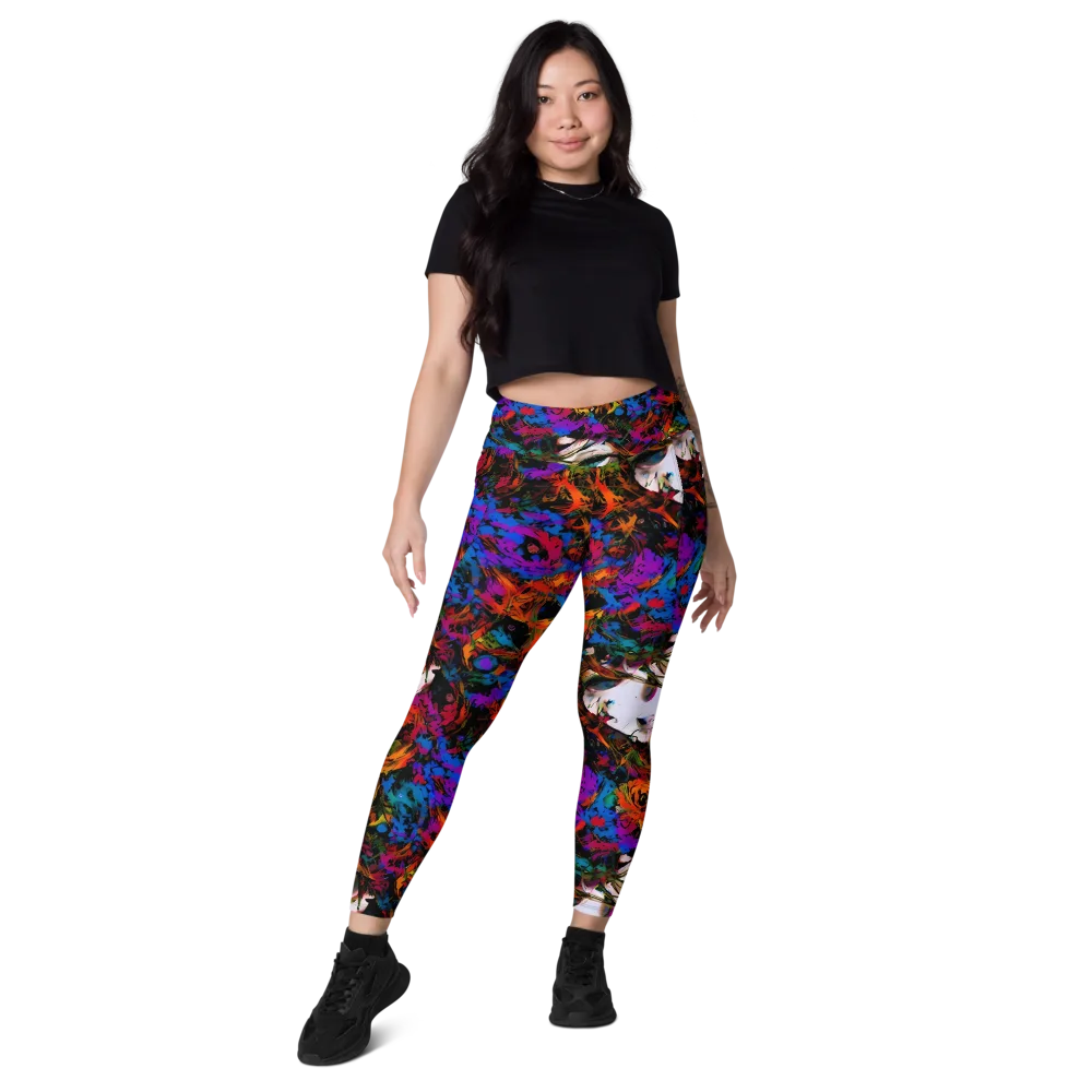 Sultry Smoke on Leggings with Pockets — Front
