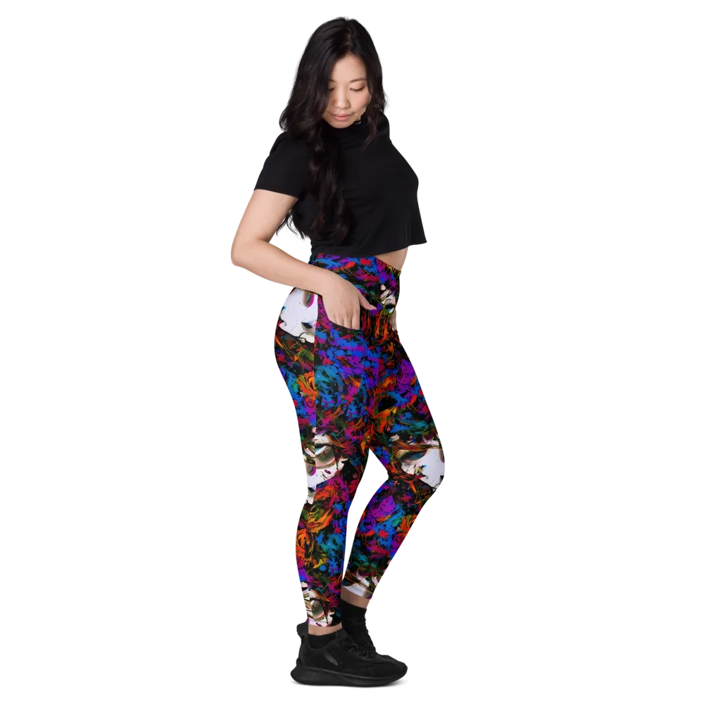 Sultry Smoke on Leggings with Pockets — Right