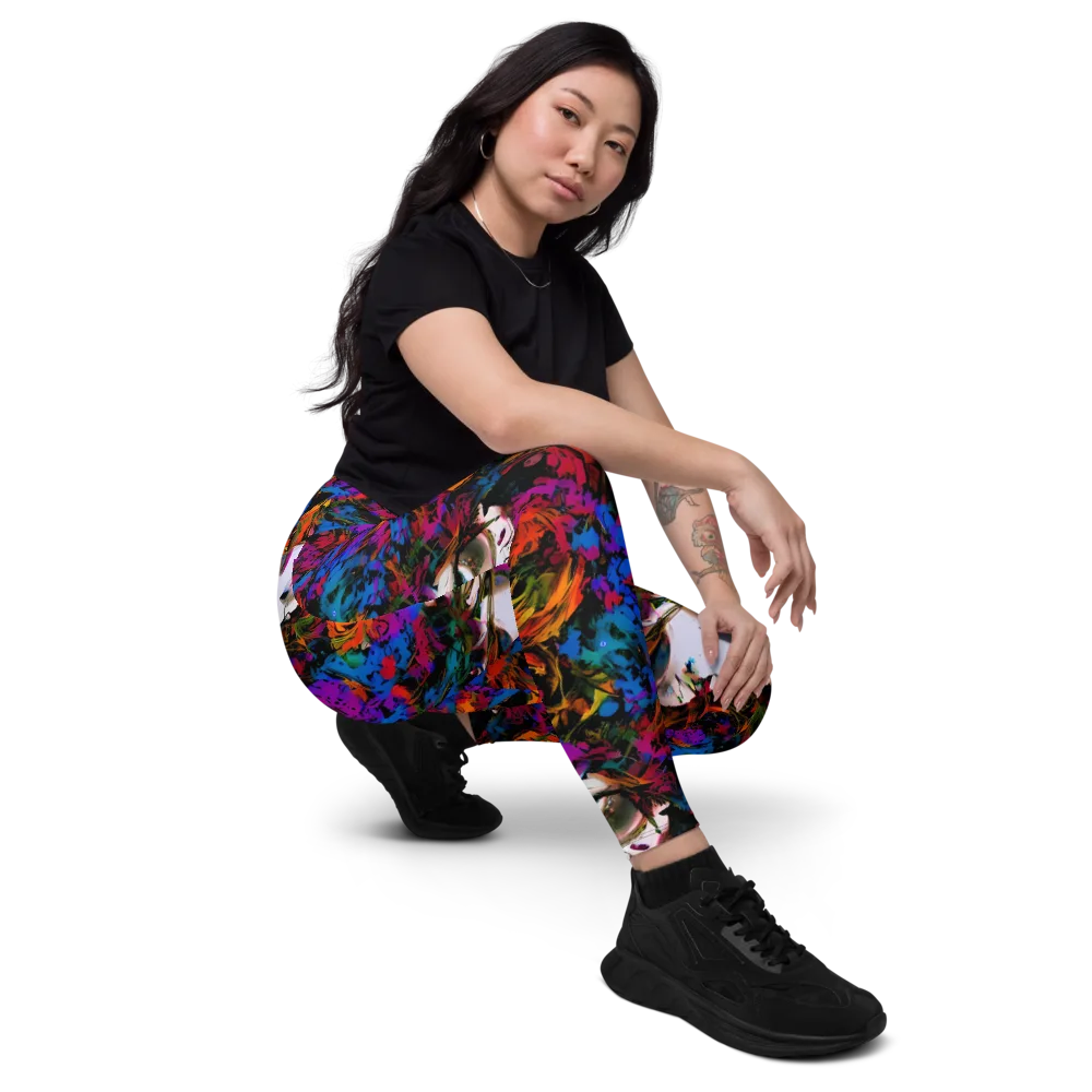 Sultry Smoke on Leggings with Pockets — Right Front