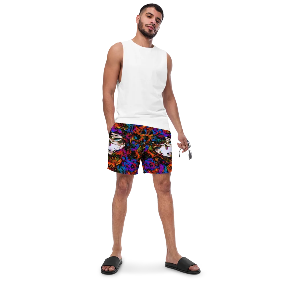 Sultry Smoke on Swim Trunks — Front