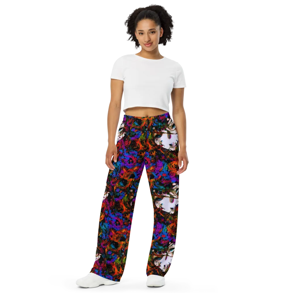 Sultry Smoke on Wide-Leg Pants — Front